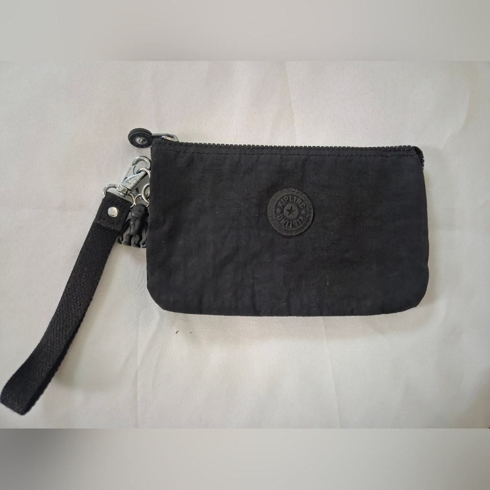Black Kipling Wristlet
